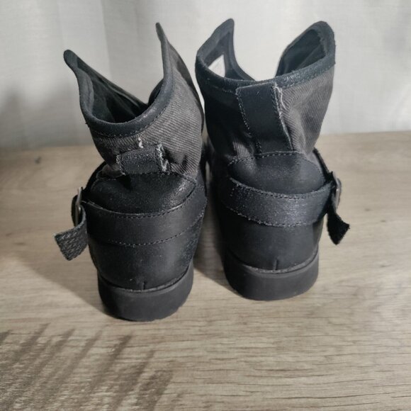 North Face Ballard Womens Pull On Boot Black Leather Size 10 - Picture 5 of 10